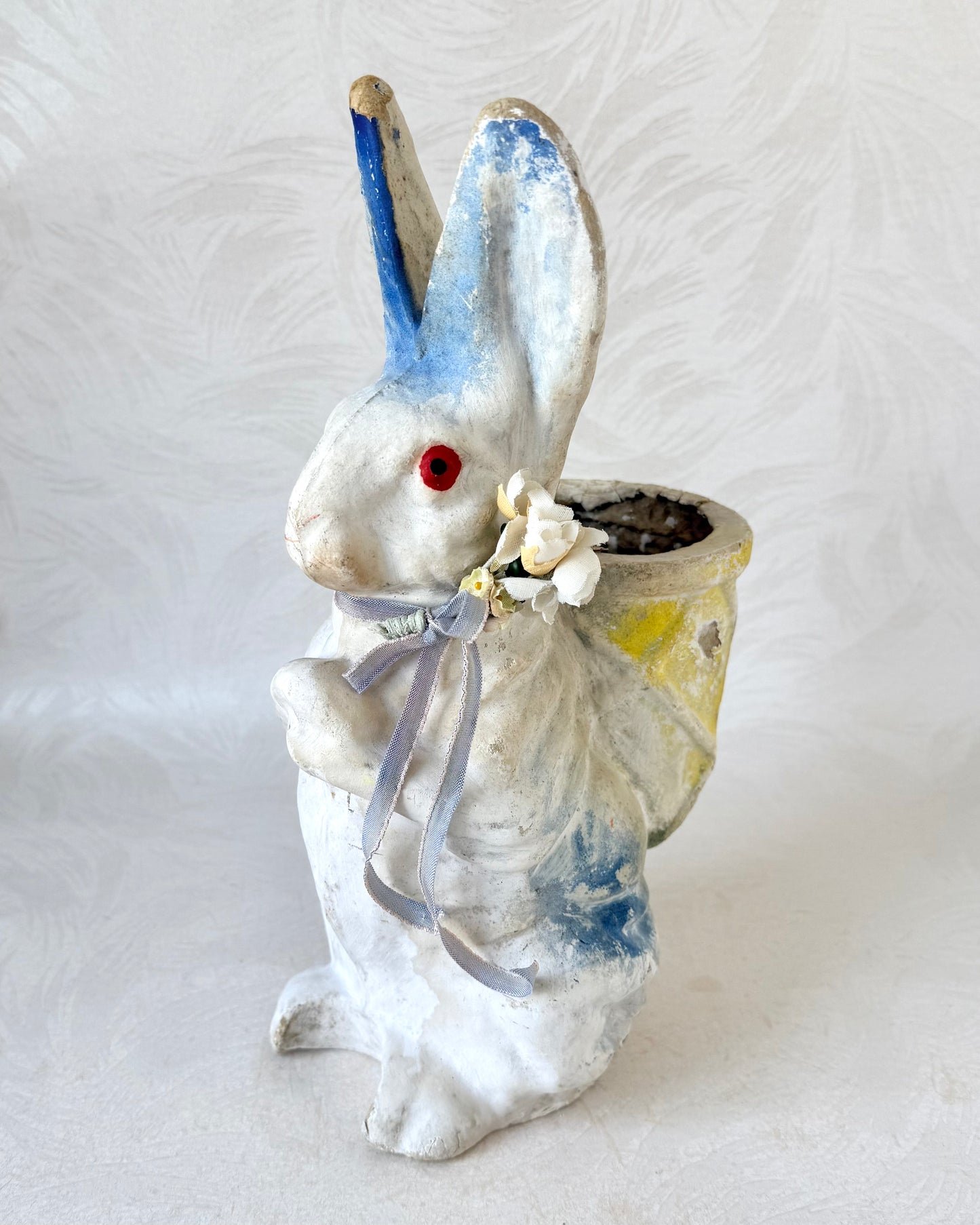 Paper Mache Rabbit Figure - Vintage