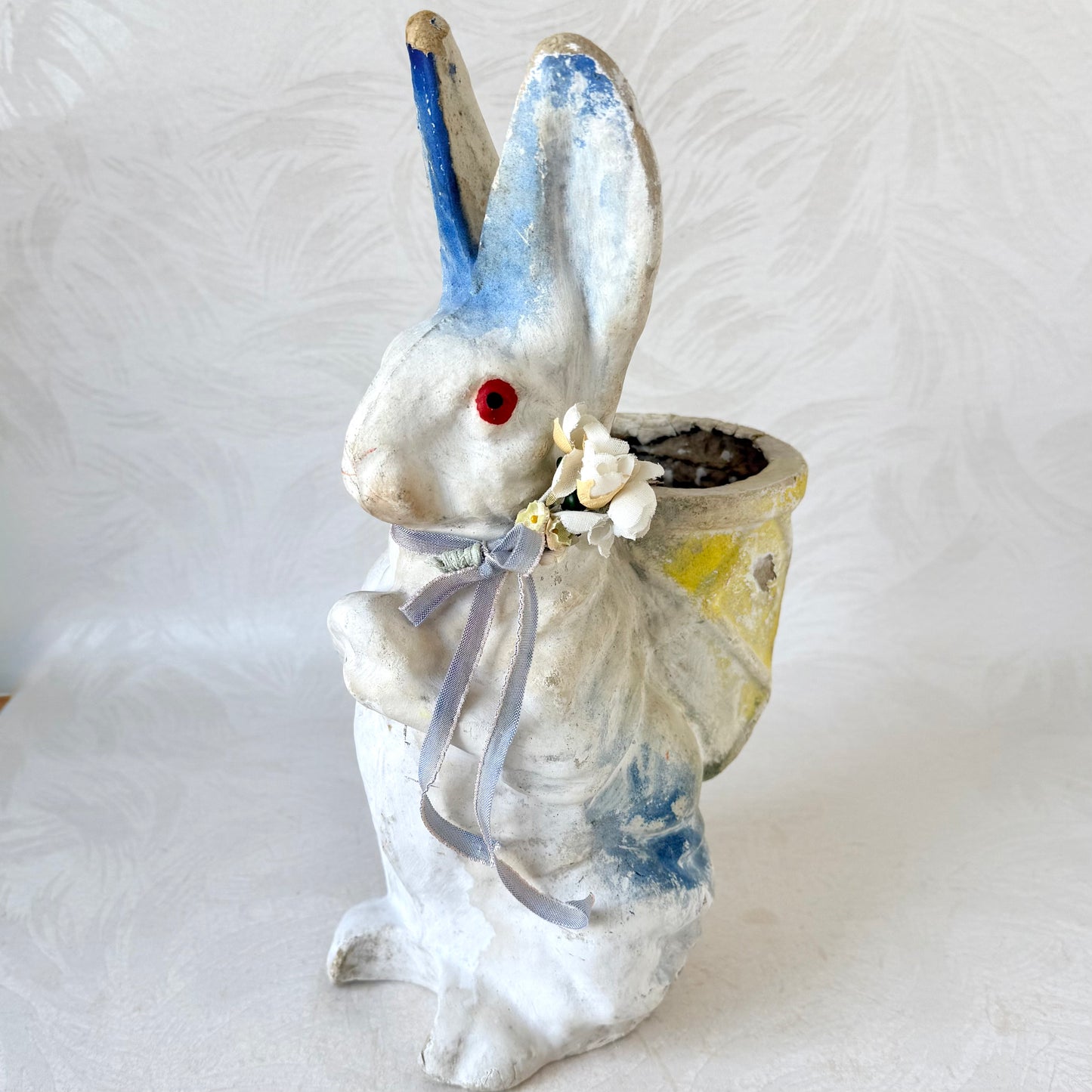 Paper Mache Rabbit Figure - Vintage