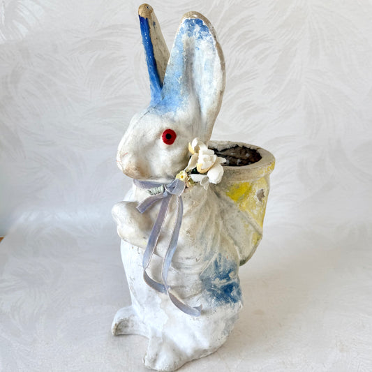 Paper Mache Rabbit Figure - Vintage