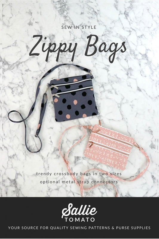 Zippy - Cross Body Bags Pattern by Sallie Tomato