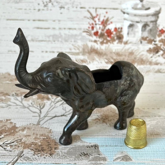 Antique Metal Elephant for Pincushion