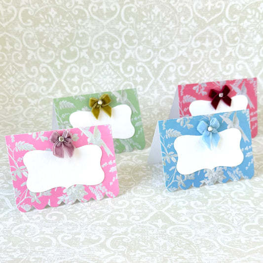 Bird Toile Place Cards - 6