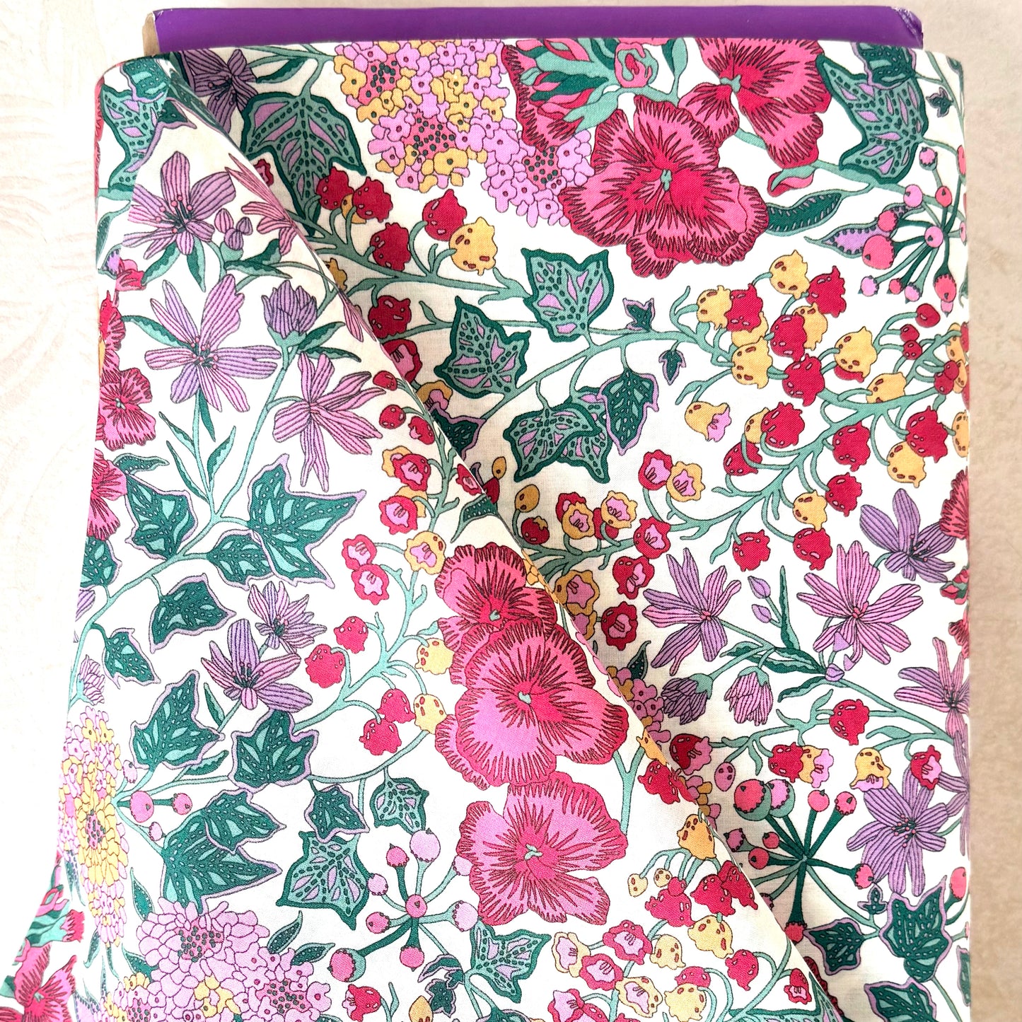 Edna Berry Violet - Liberty of London Cotton Tana Lawn - Half Yard