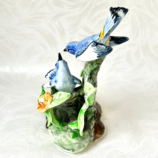 Stangl Double Blue Jay Figurine - Vintage