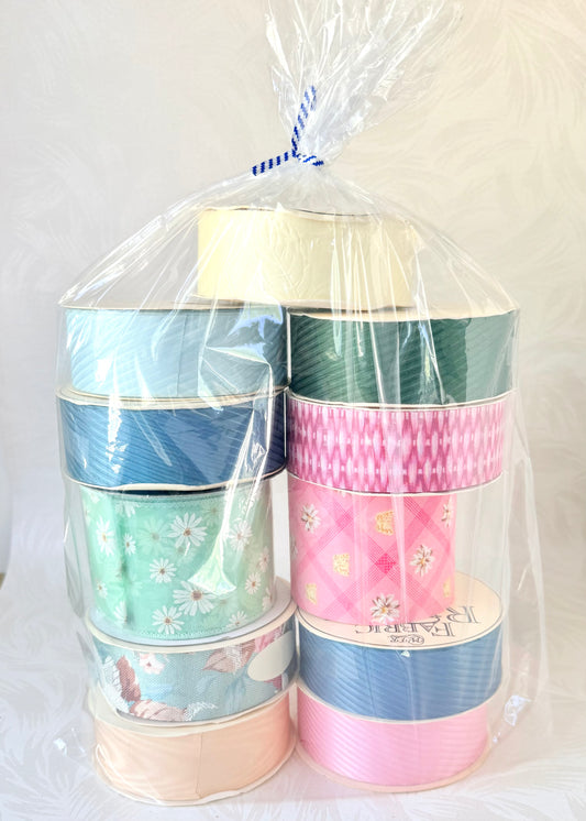 Ribbon Extravaganza Rolls Vintage Gift Wrap Wreath Ribbons