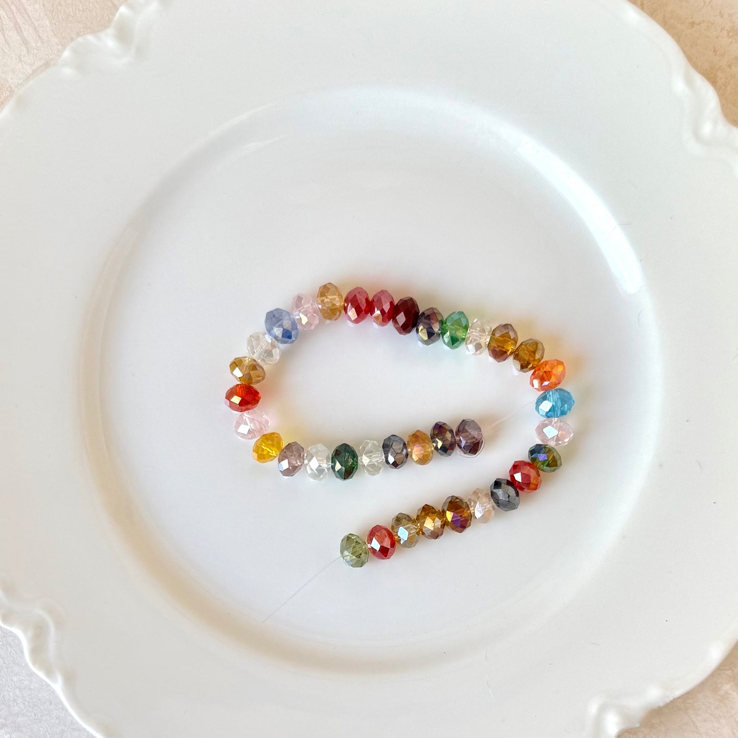 Crystal Rondelle Beads - 8MM