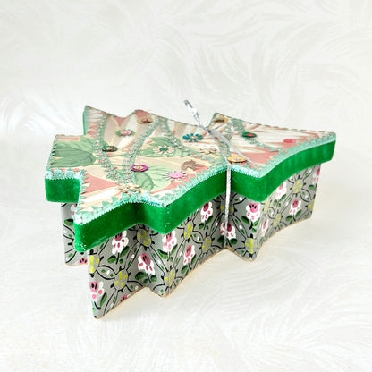 Paper Mache Pine Tree Box - #5