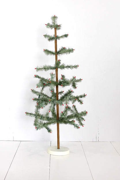 Tabletop Green Feather Christmas Tree