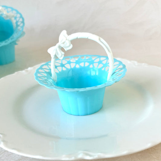 Blue Lace Vintage Treat Baskets