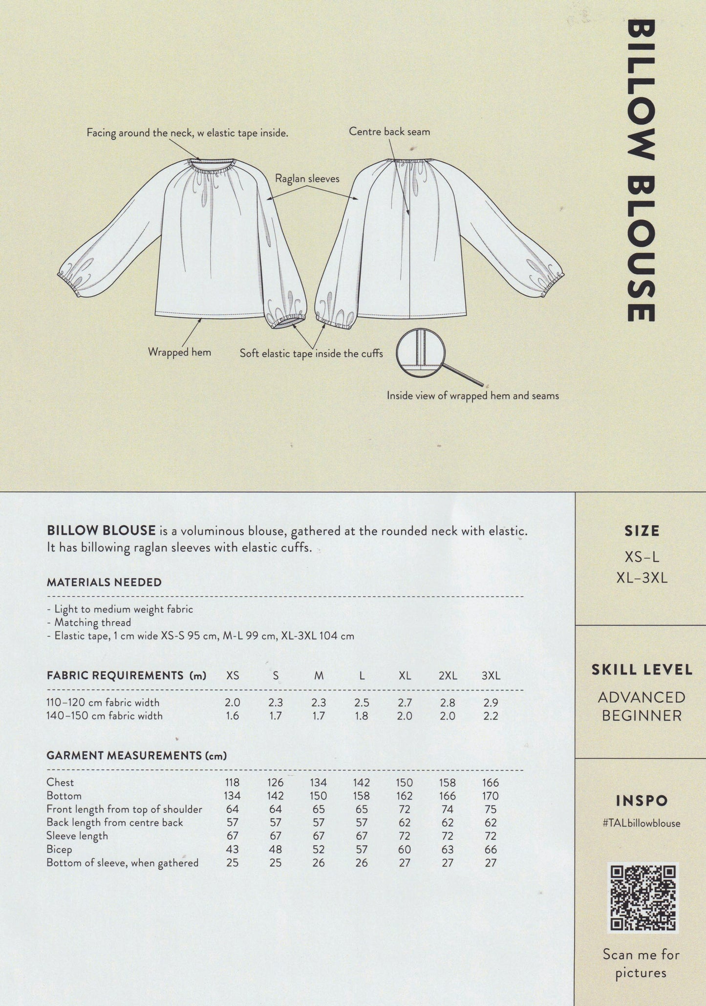 Billow Blouse Pattern by The Assembly Line