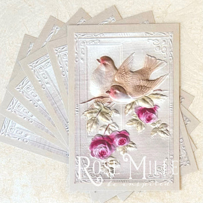 Velvet Doves & Roses - Layering PostCards
