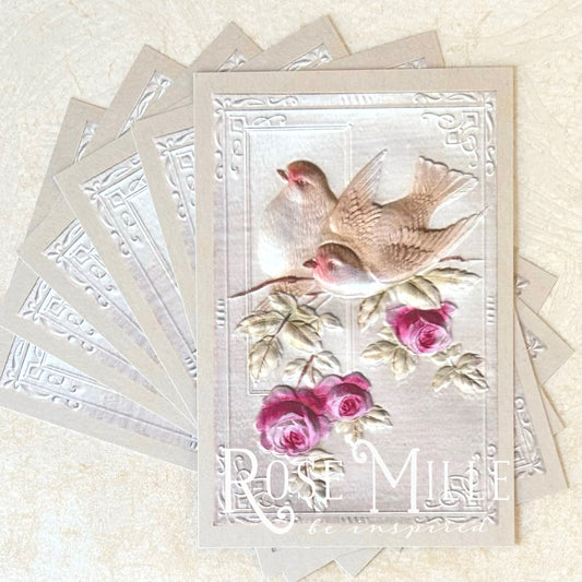 Velvet Doves & Roses - Layering PostCards
