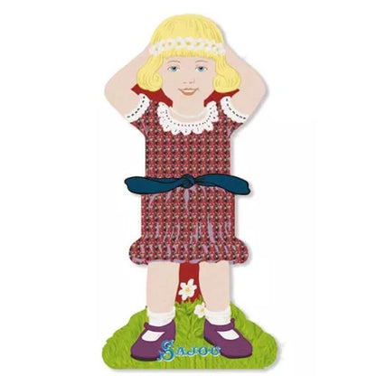 Storage Thread Ribbon Cards - Girls Family 3 - Sajou France
