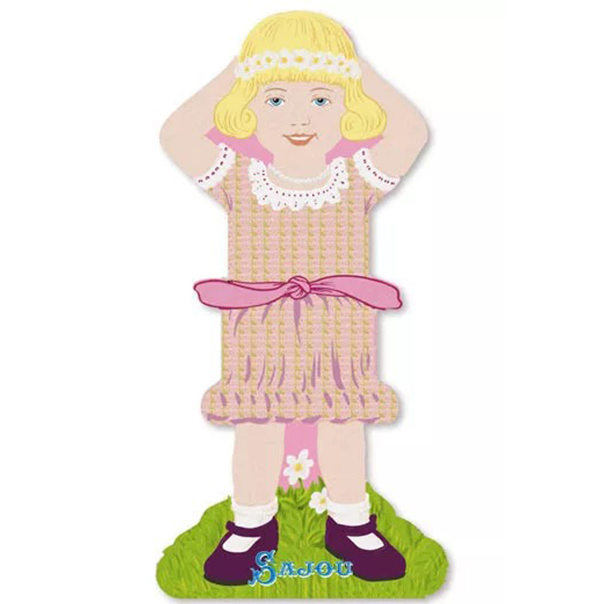 Storage Thread Ribbon Cards - Girls Family 1- Sajou France