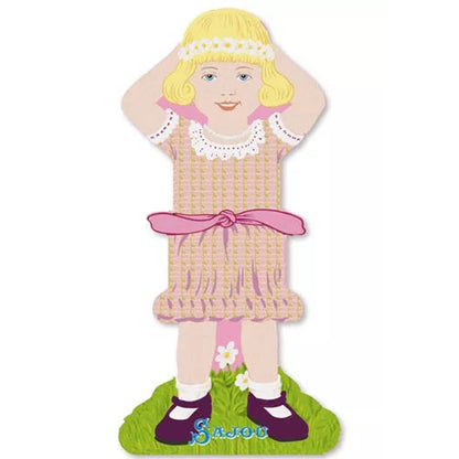 Storage Thread Ribbon Cards - Girls Family 1- Sajou France