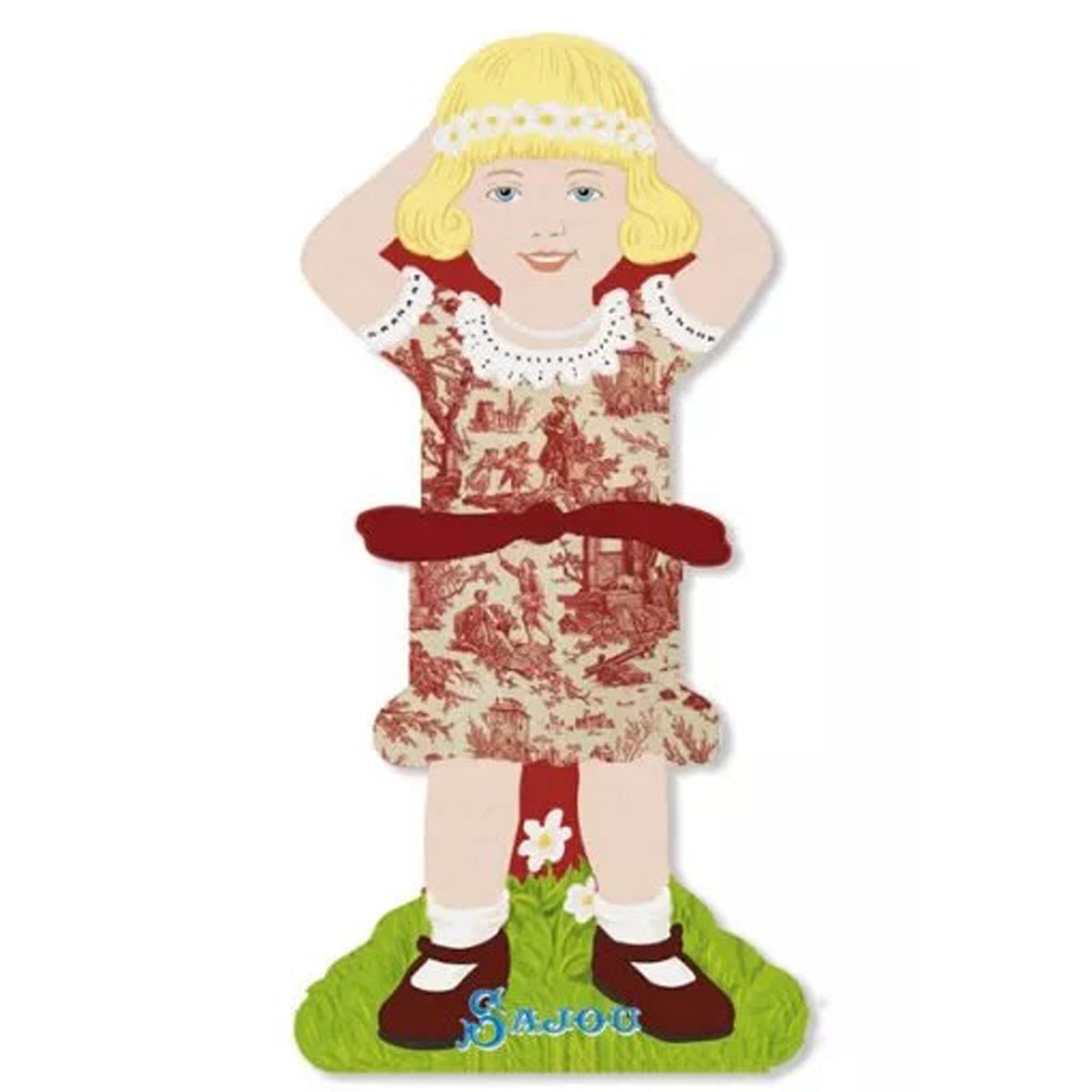Storage Thread Ribbon Cards - Girls Family 4- Sajou France
