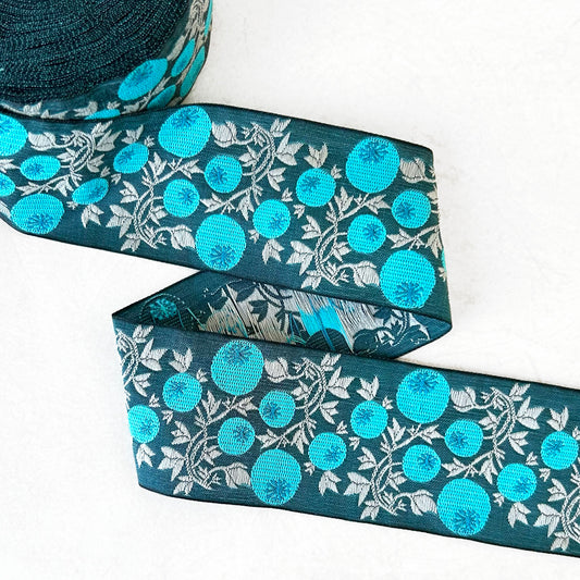 Blueberries_Organic_Cotton_Jacquard_Ribbon