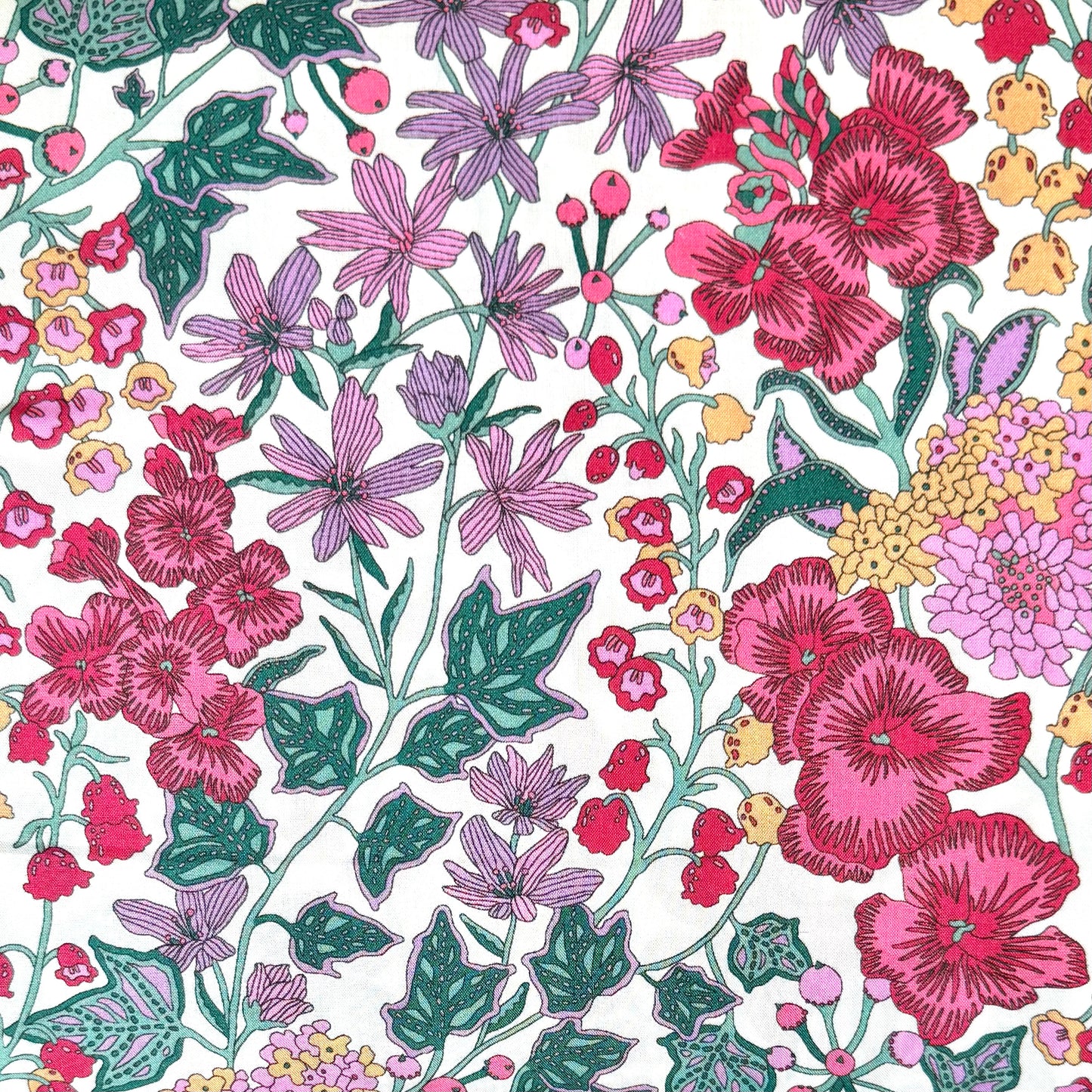 Edna Berry Violet - Liberty of London Cotton Tana Lawn - Half Yard