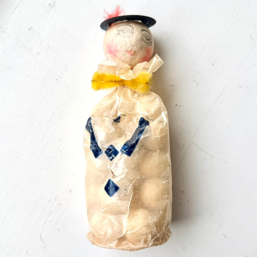 Vintage Spun Cotton Balls Favor Bag