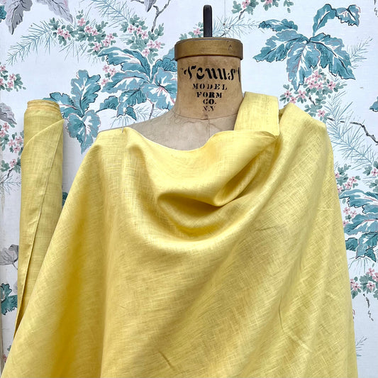 Mustard Lightweight Linen Fabric - Half Yard