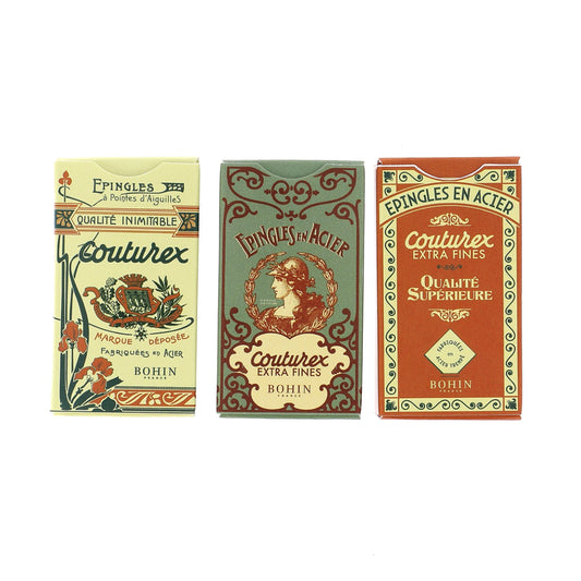 Extra Fine Vintage Packaging Sewing Pins - Bohin