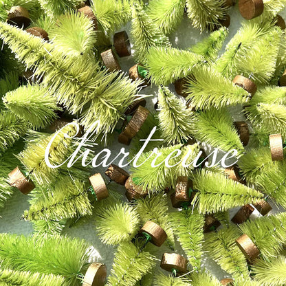 Dyed Sisal Bottle Brush Trees