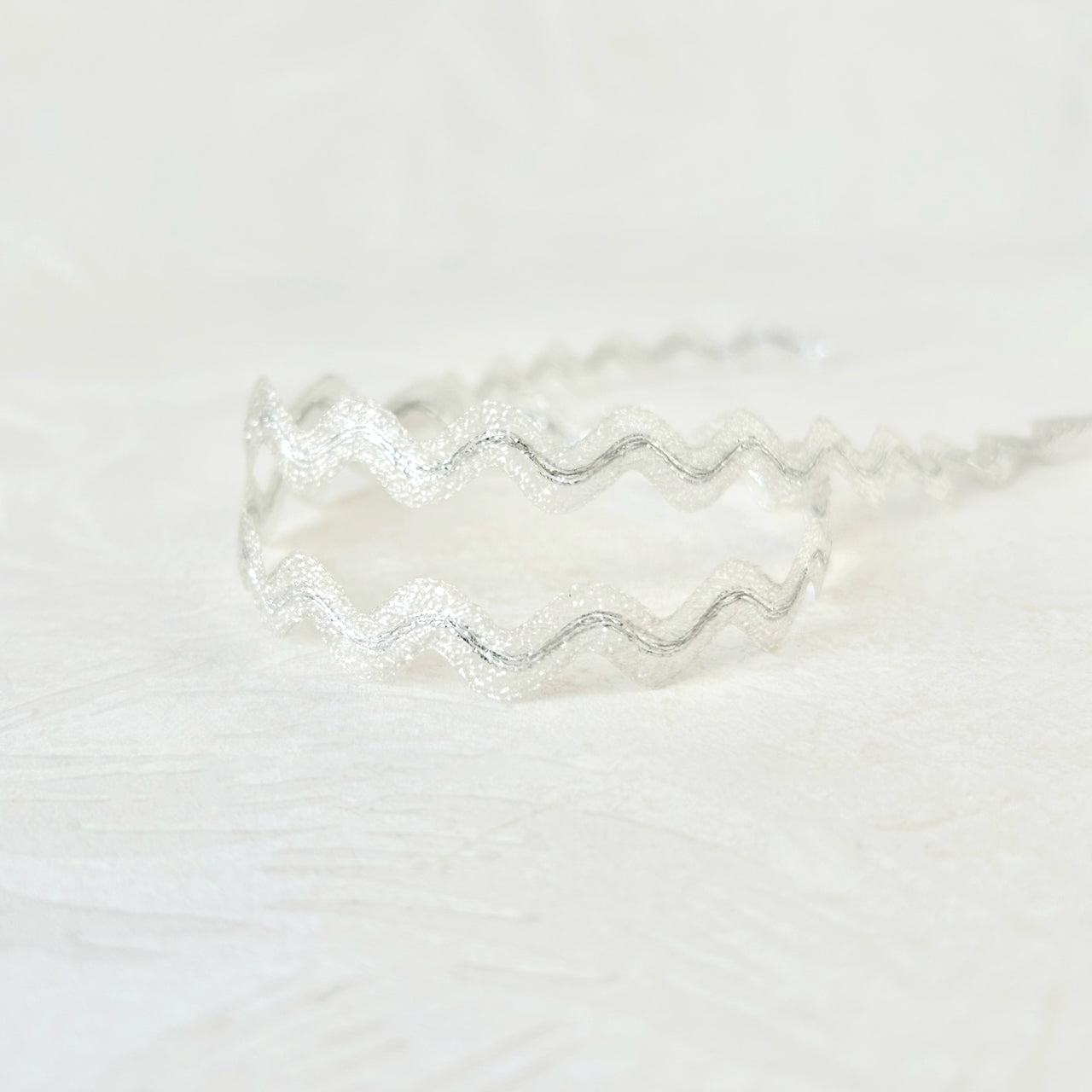 Clear Crinkle & Metallic Silver Rick Rack – Rose Mille