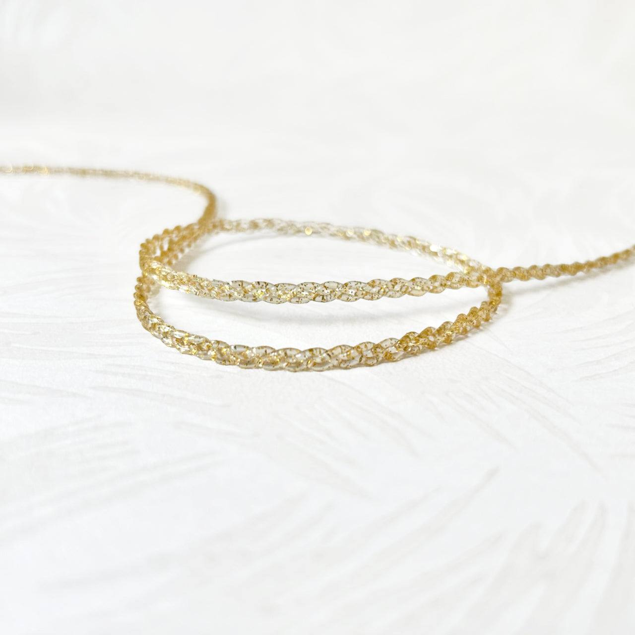 Clear Plastic Metallic Gold Braid – Rose Mille