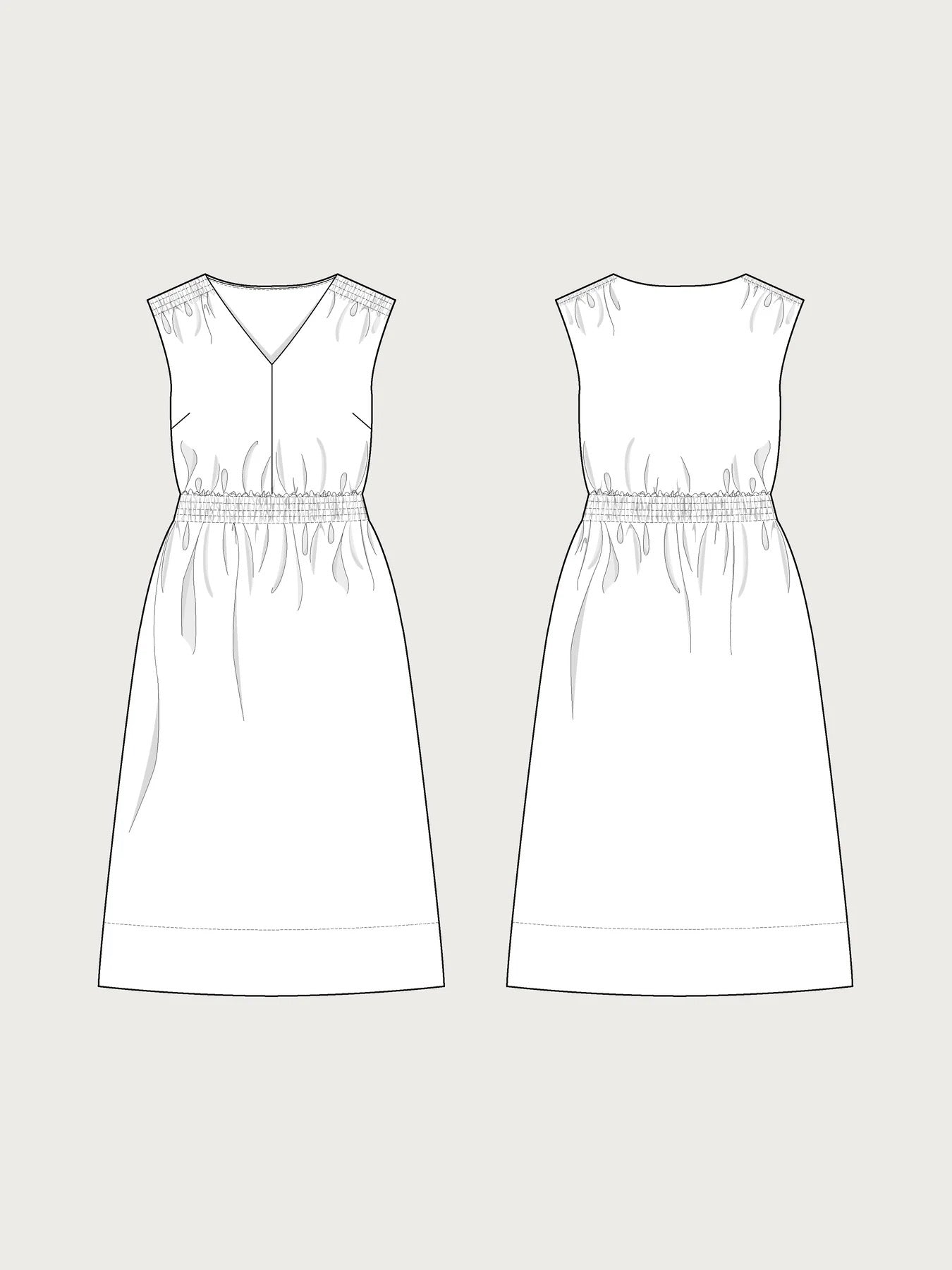 Smocked Dress Pattern by The Assembly Line
