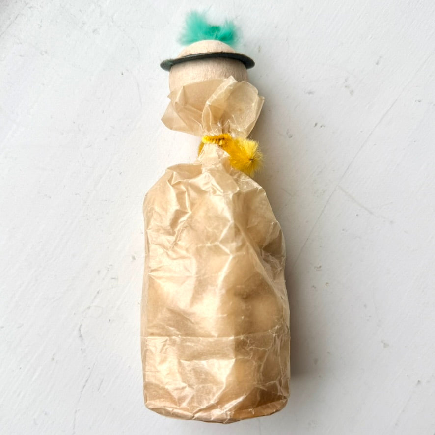 Vintage Spun Cotton Balls Favor Bag
