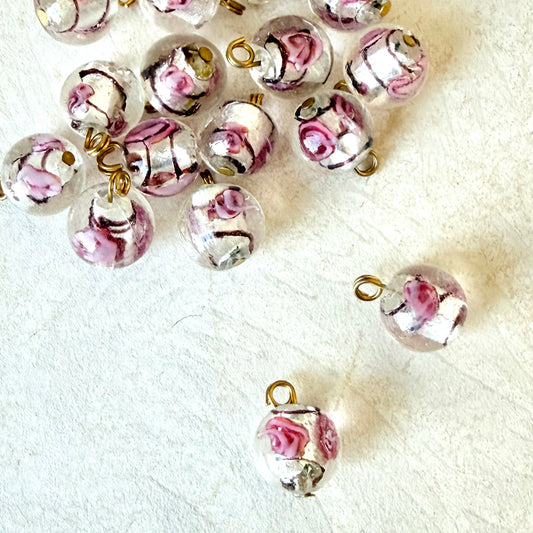 Vintage Lampwork Glass Bead Drops