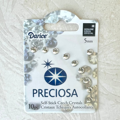Preciosa 5mm Self-Stick Czech Crystals