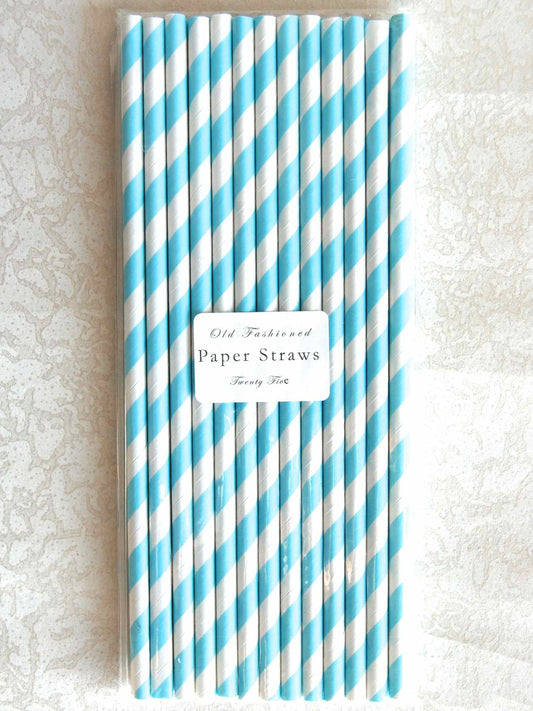Striped Paper Straws