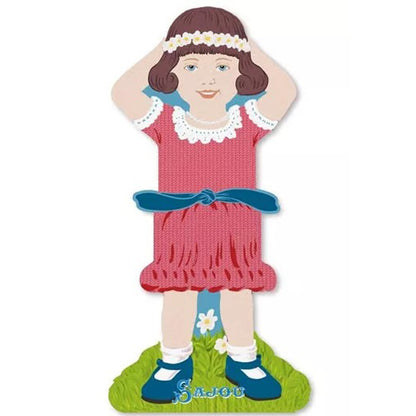 Storage Thread Ribbon Cards - Girls Family 1- Sajou France