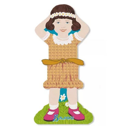 Storage Thread Ribbon Cards - Girls Family 3 - Sajou France