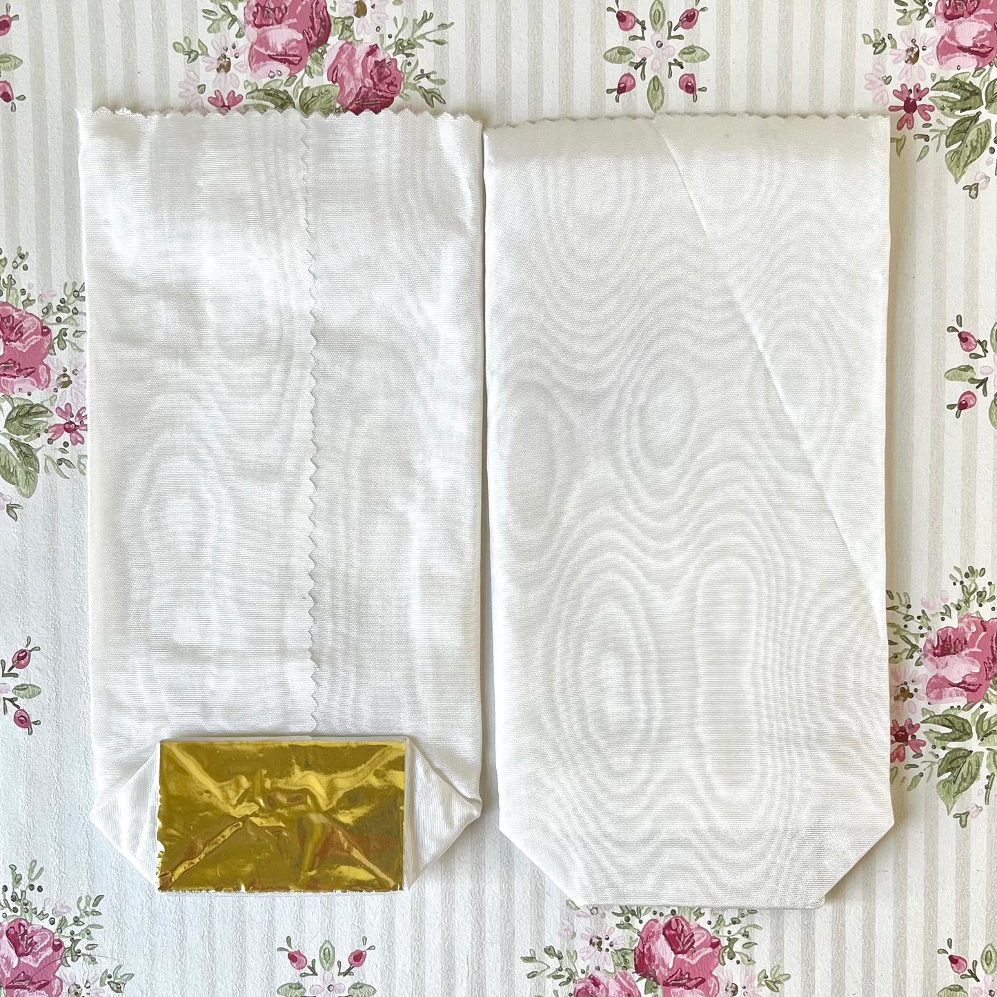 French Moiré Favor Bags - Vintage
