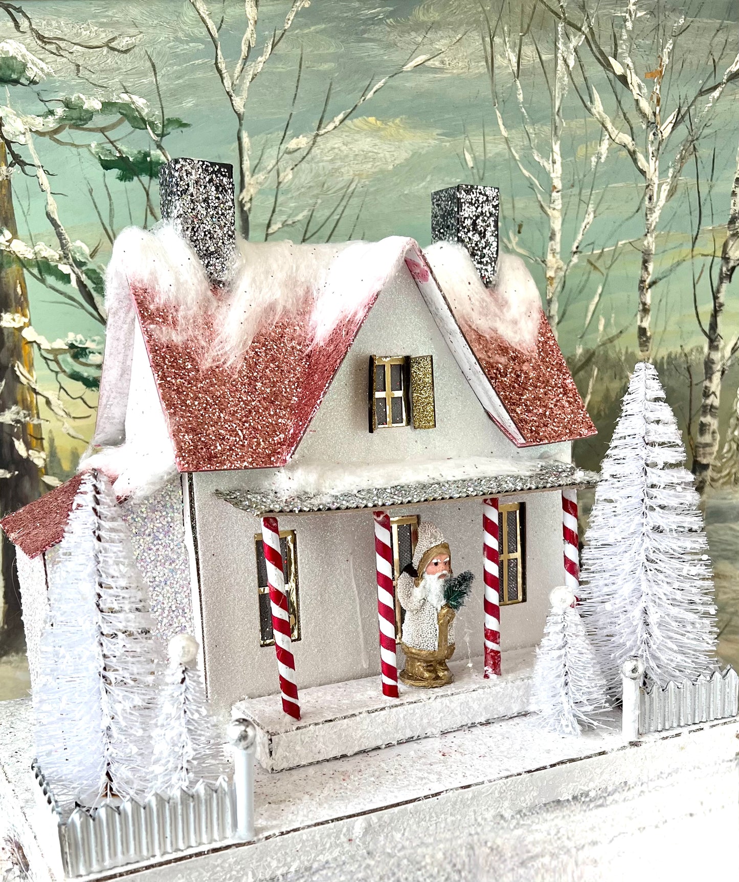 Festive Frosted Farmhouse