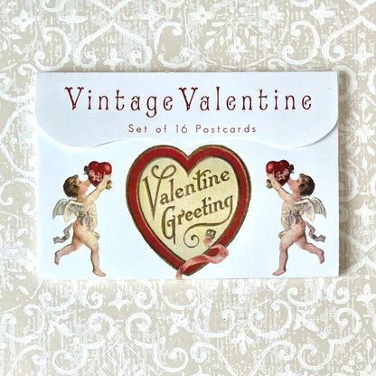 Vintage Valentine Postcard Set