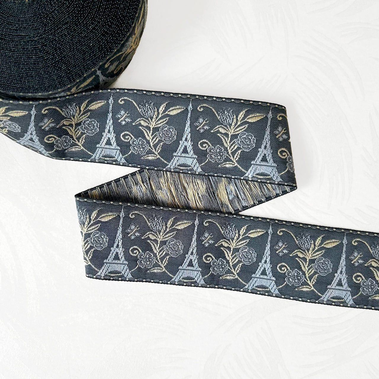 Eiffle_Tower_Organic_Cotton_Jacquard_Ribbon