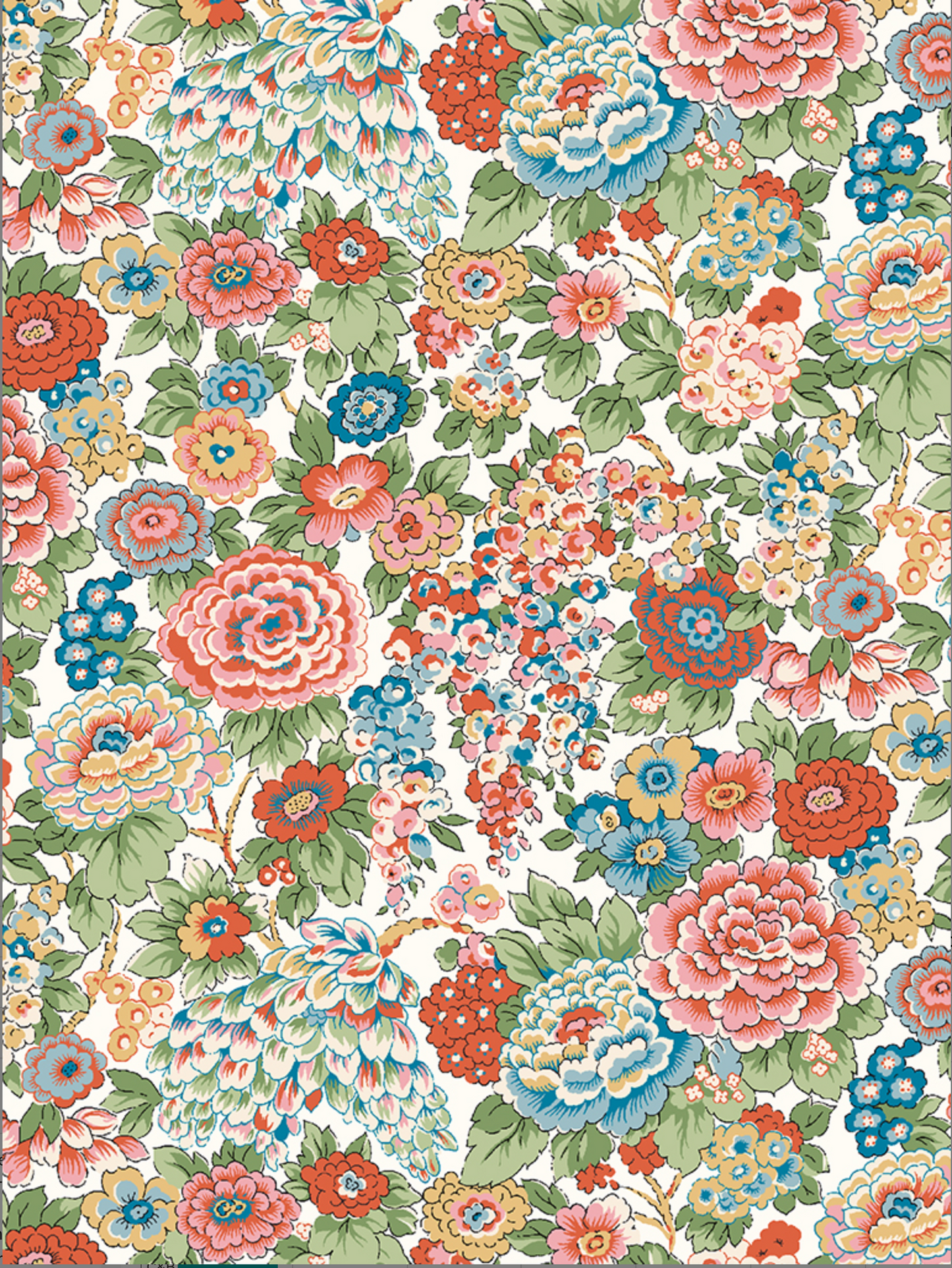 Elysian Day Red - Liberty of London Cotton Tana Lawn - Half Yard