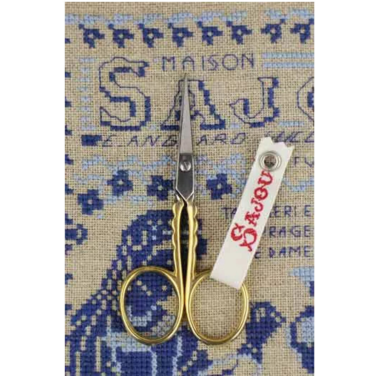 Embroidery scissors - Scallop - Gilded - Sajou