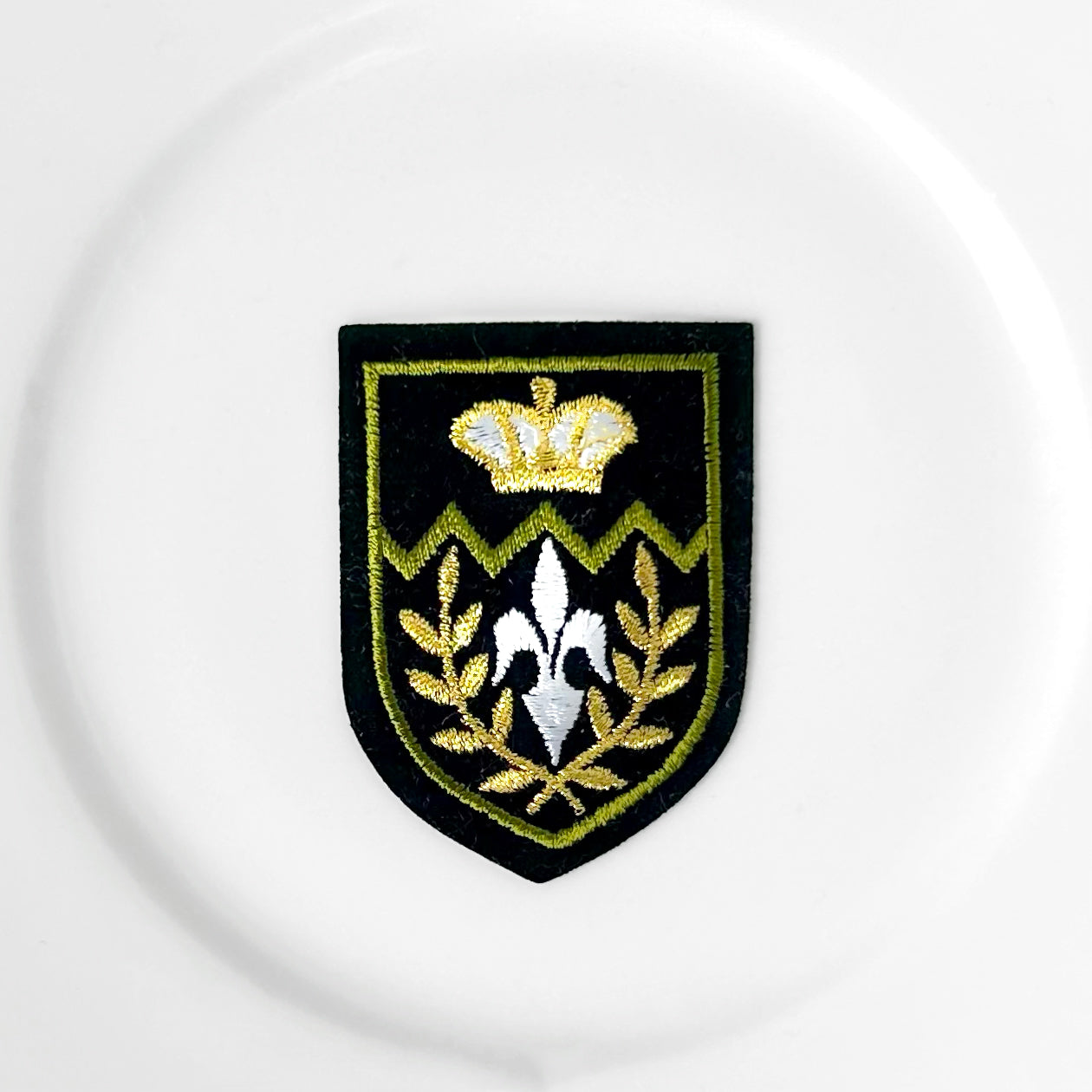 Embroidered Velvet Shield Patch - Vintage – Rose Mille