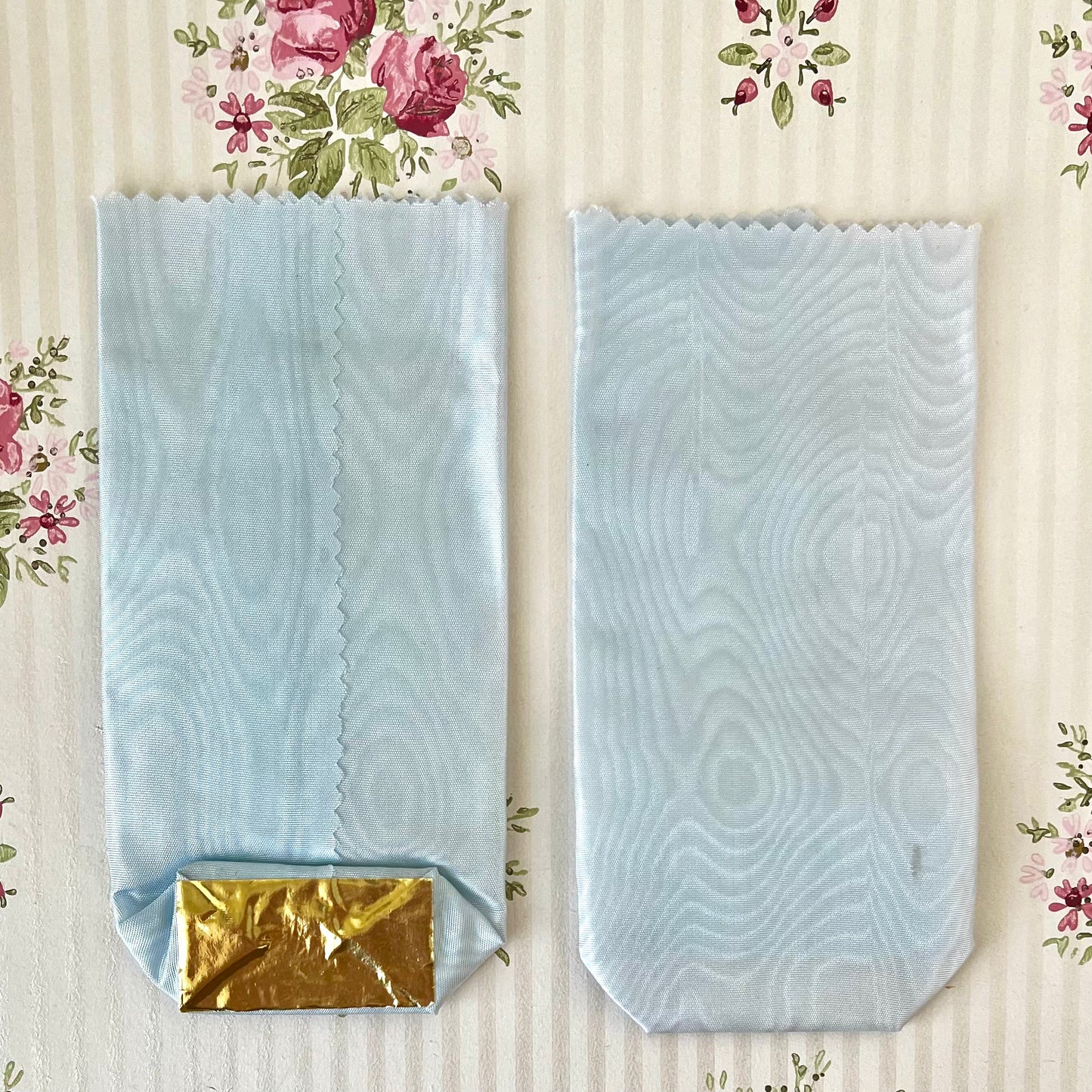 French Moiré Favor Bags - Vintage