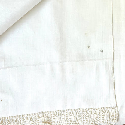 Vintage Cotton Pequot Crochet Edge Sheet