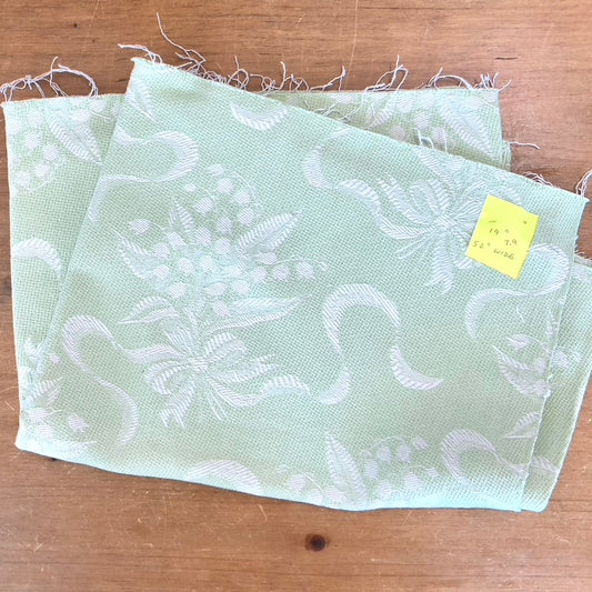 Cotton Lily of the Valley Tapestry Fabric - Vintage