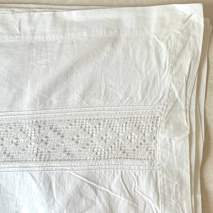 Vintage Cotton Button On Duvet Cover