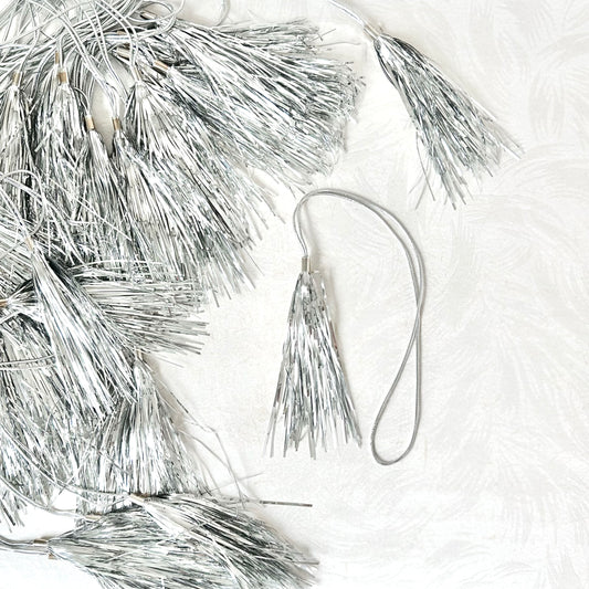 Silver Tassel Stretch Loop