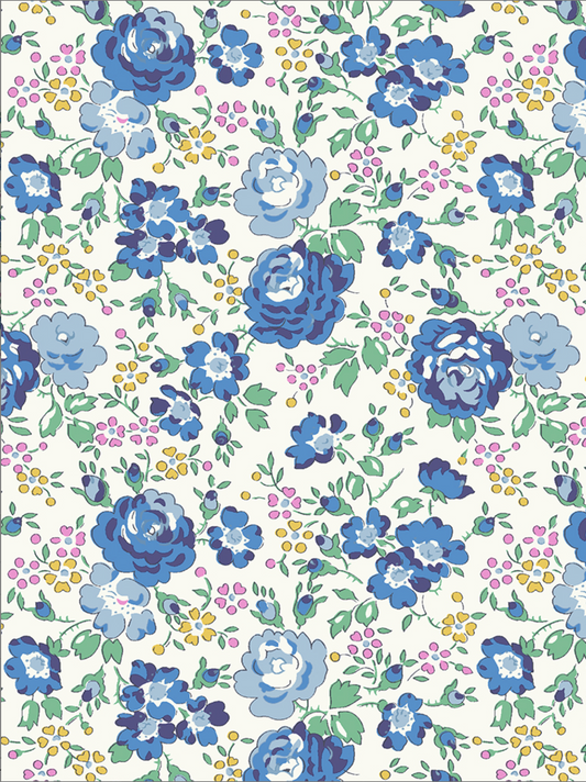 Felicite Blue - Liberty of London Cotton Tana Lawn - Half Yard