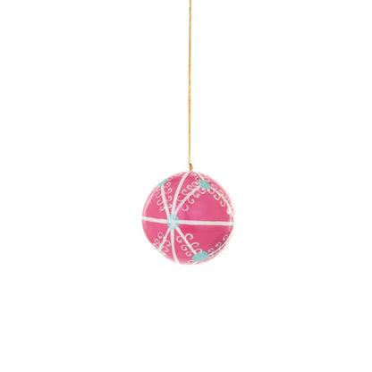 Paper Mache Folklore Bauble Ornament