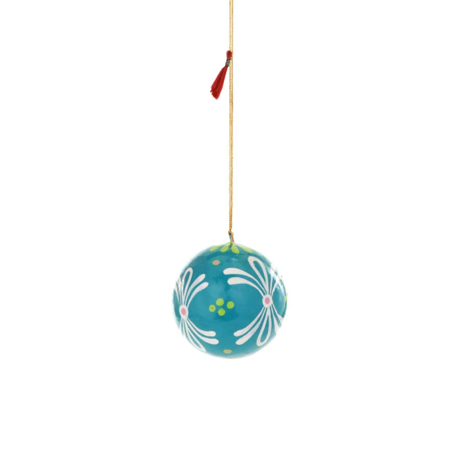Paper Mache Folklore Bauble Ornament